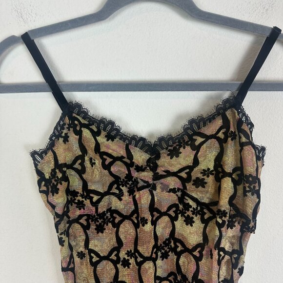 NWT Intimately Free People Lace & Bows Mini Slip Dress S Coquette Feminine Girly - Picture 3 of 10